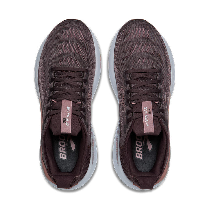 Brooks Womens Trainer Adrenaline GTS 25 Raisin/Woodrose/White