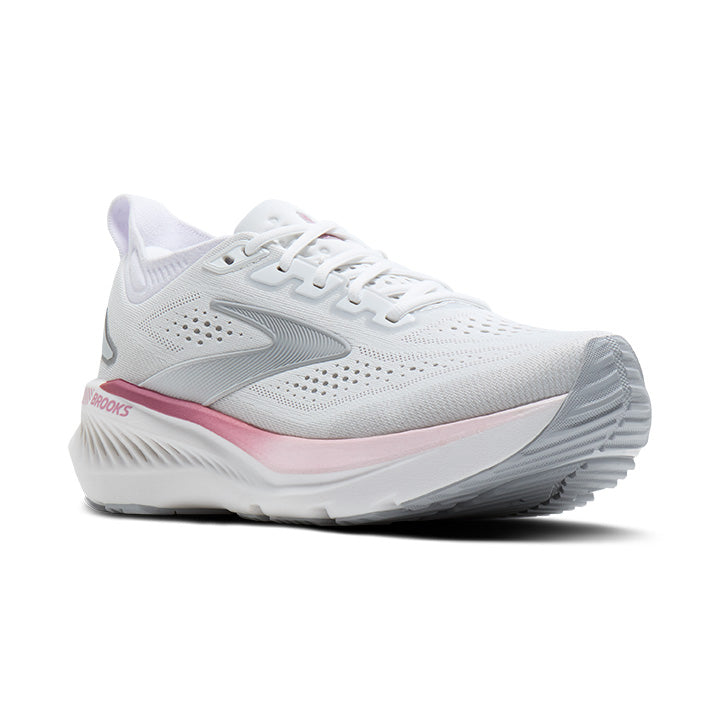 Brooks Womens Trainer Glycerin GTS 23 White/Harbor Mist/Metallic