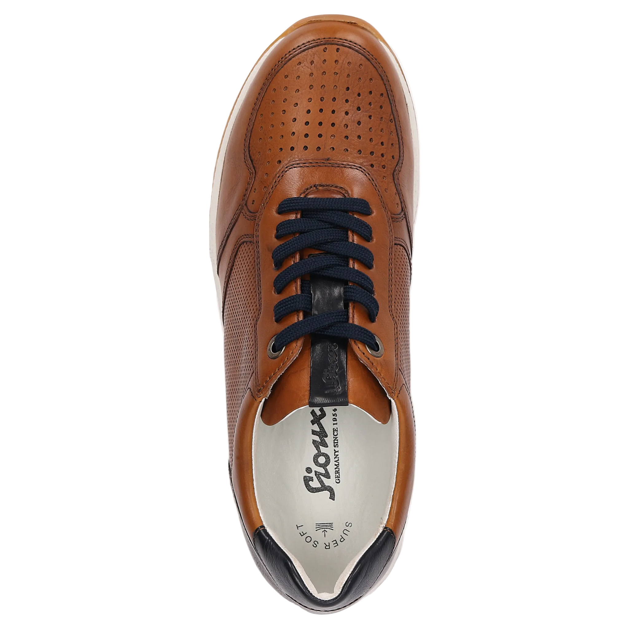 Sioux Mens Trainer Rojaro-718 Cognac/Testa
