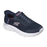 Skechers Womens Go Walk Trainer 124836 Navy/Pink
