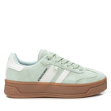 XTI women's suede lace-up trainer