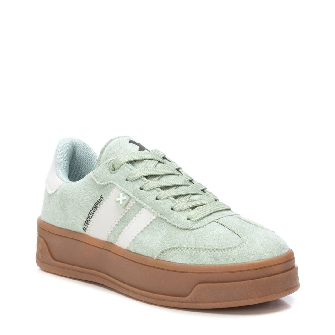 XTI women's suede lace-up trainer