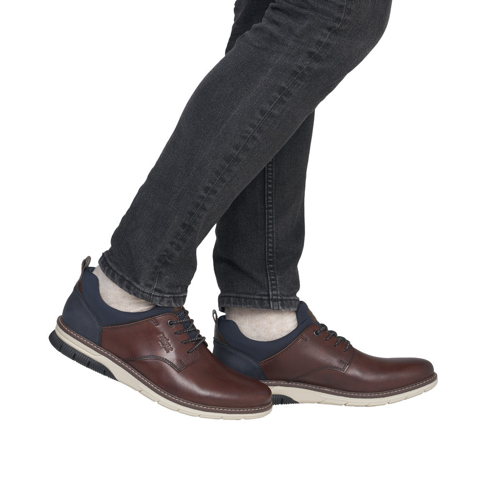 Rieker men's brown lace-up shoe