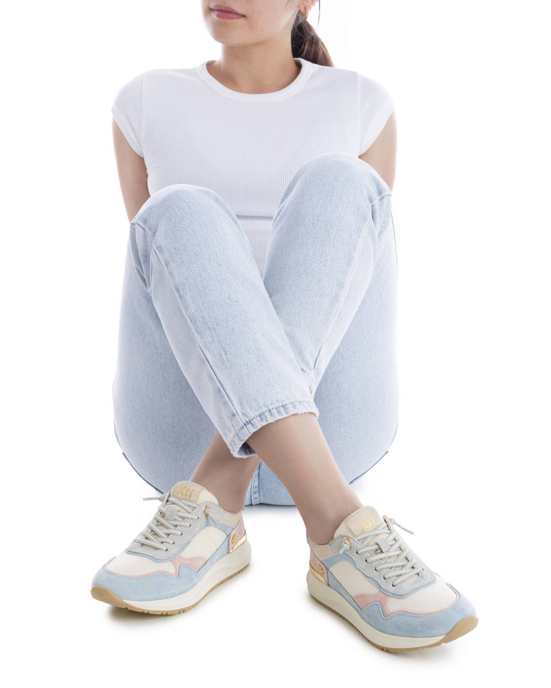 XTI Womens Trainer 145202 Light Blue