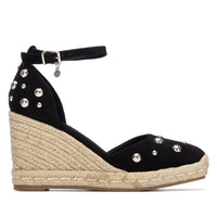XTI women's black sandal with buckle
