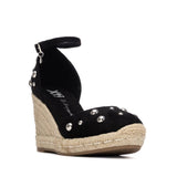 XTI women's black sandal with buckle