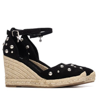 XTI women's black sandal with buckle