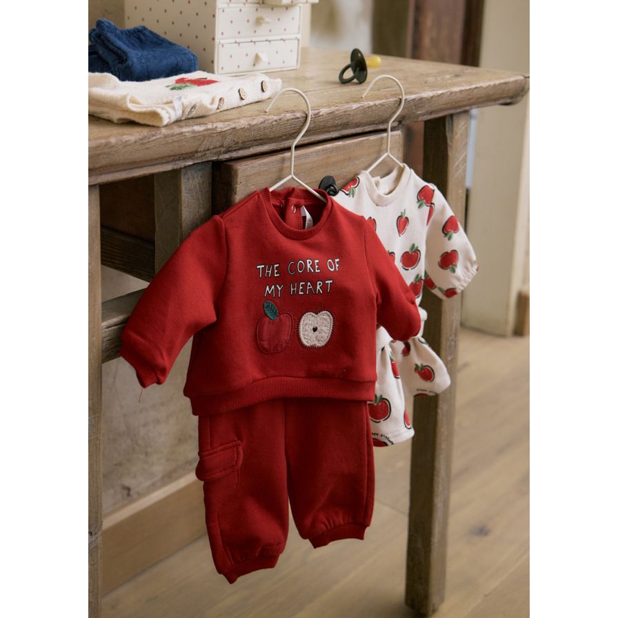 Mayoral Girls Top, Skirt &amp; Jogger 4 Piece Set 2630 Cherry