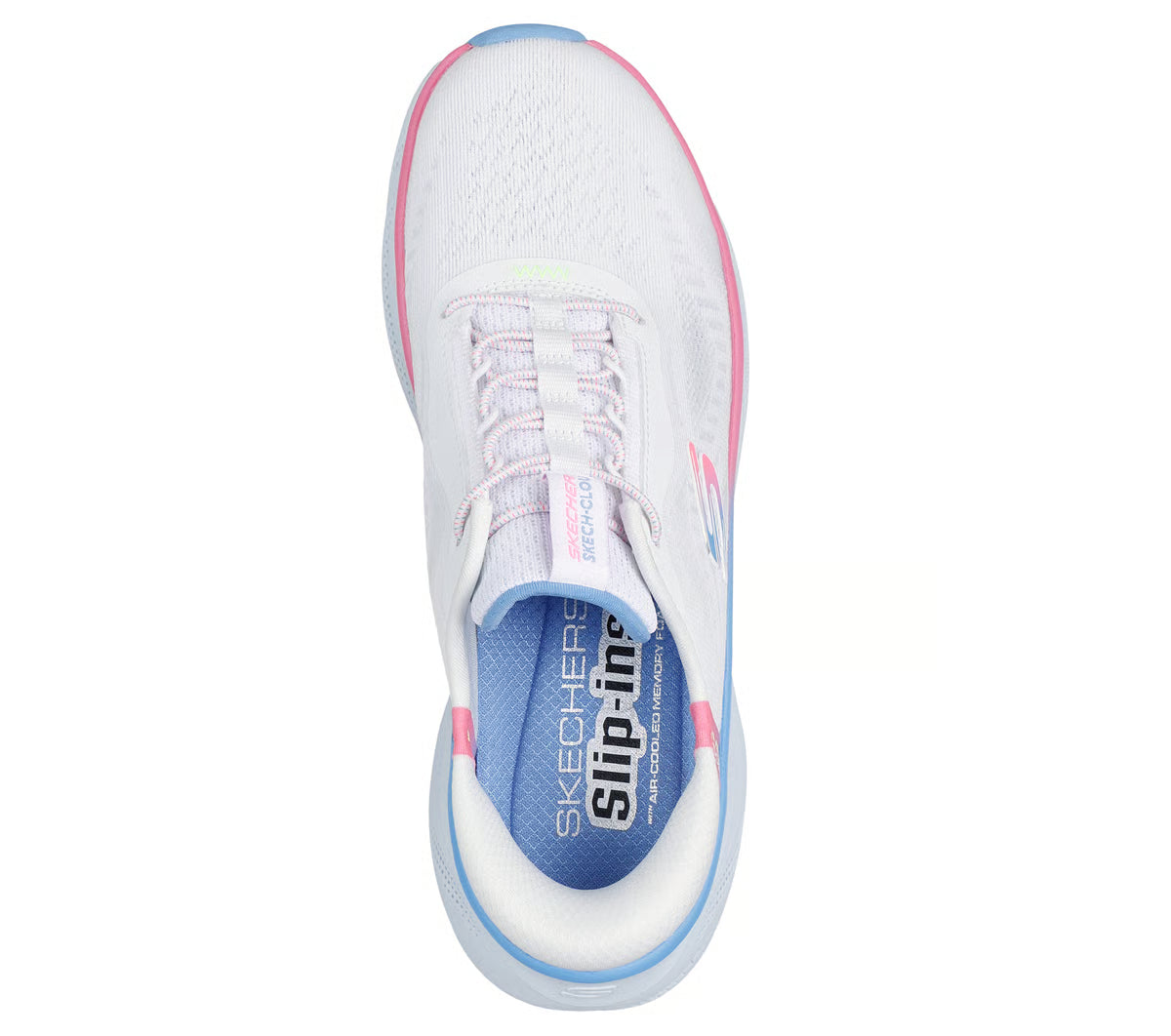 Skechers women's white slip-on trainer