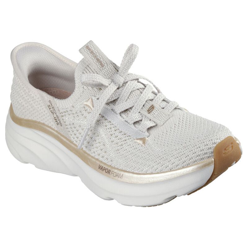 Skechers Womens Trainer D'Lux Vapor Evening Glow Natural/Gold