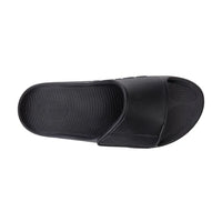 Oofos unisex black slip-on sandal
