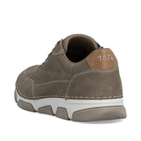 Rieker men's brown leather trainer with zip