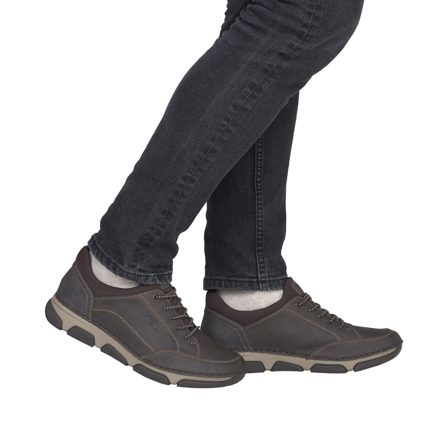 Rieker men's brown lace-up shoe