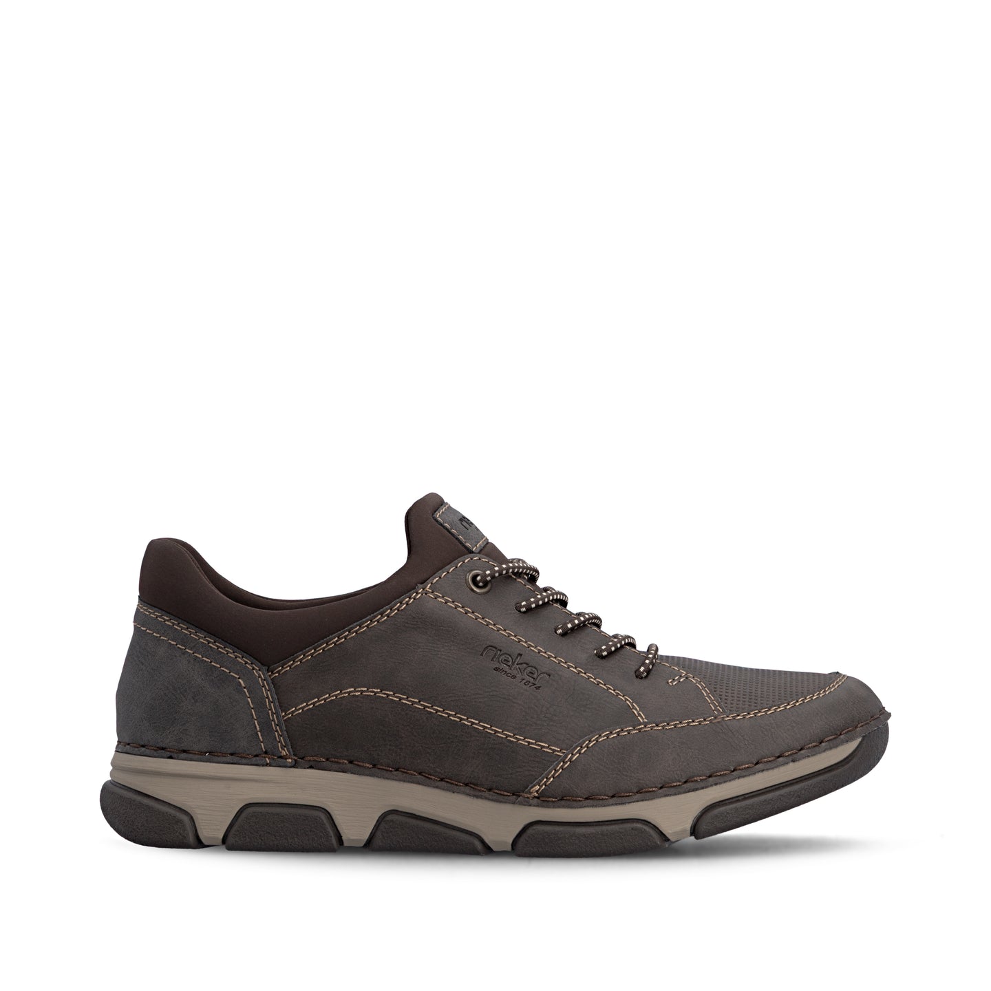 Rieker men's brown lace-up shoe