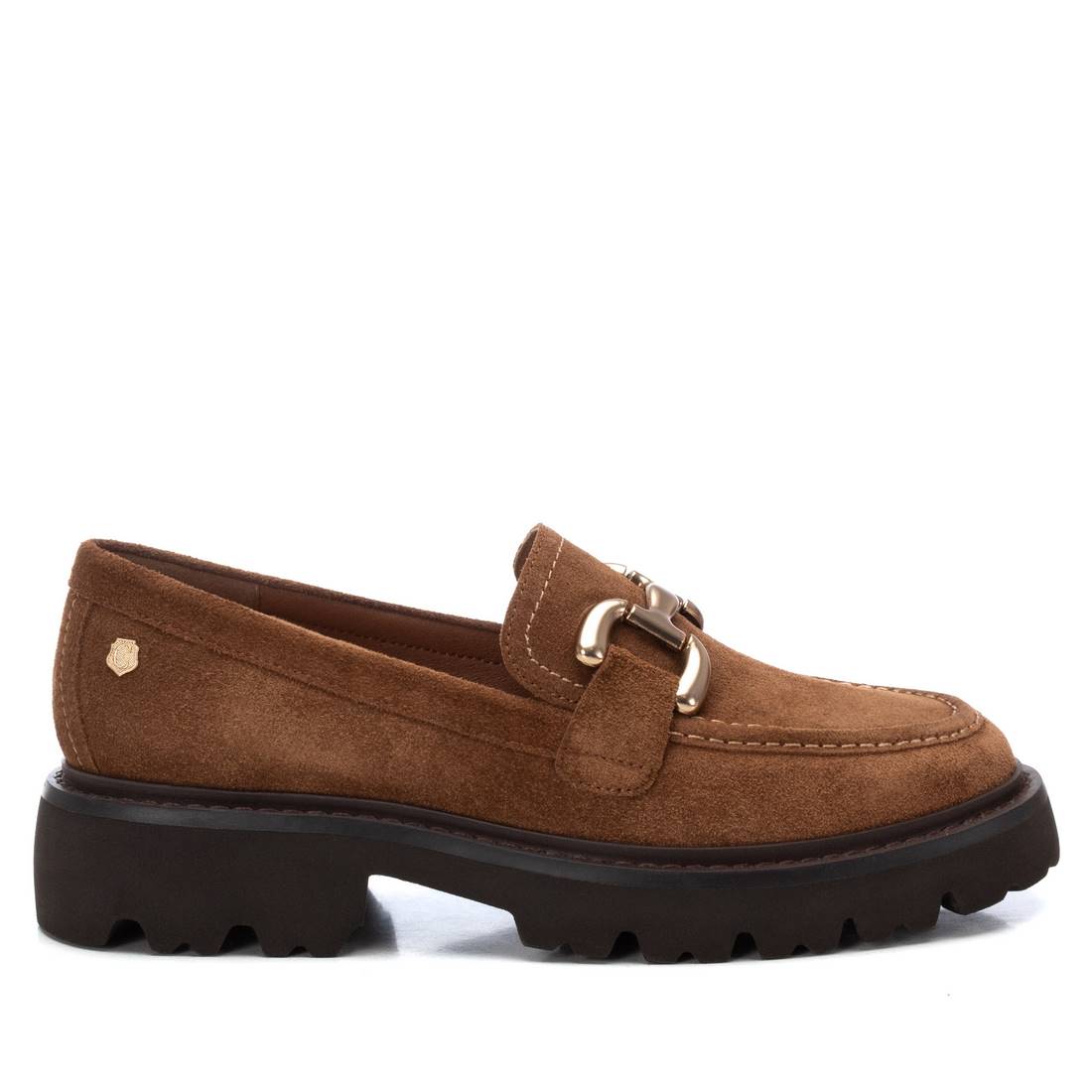 Carmela women's camel leather slip-on shoe