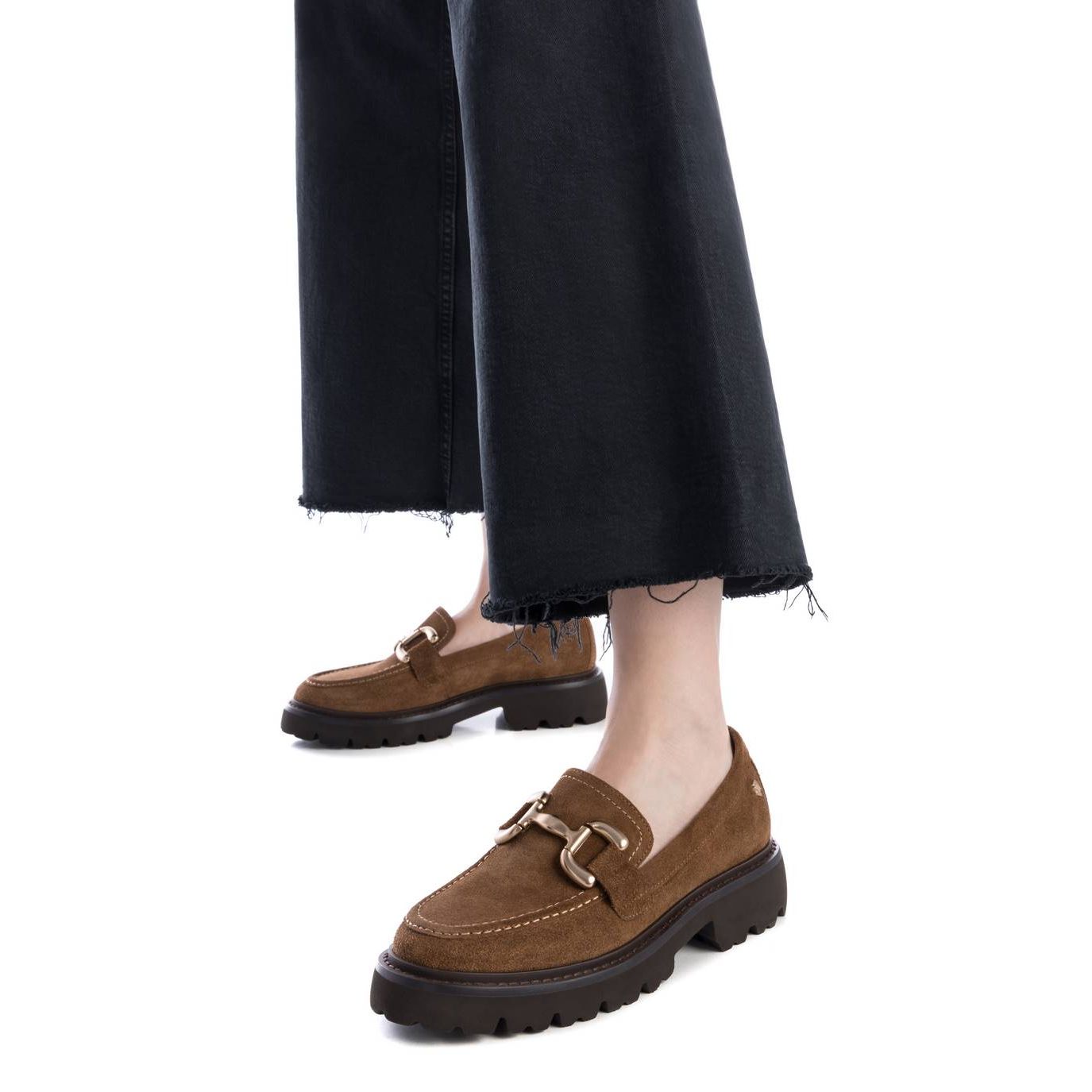 Carmela women's camel leather slip-on shoe