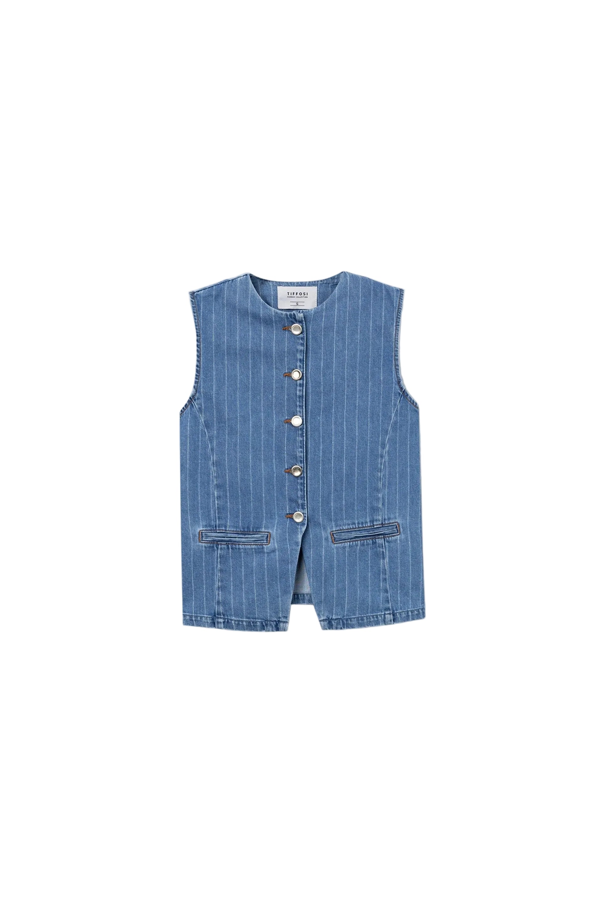 Tiffosi Womens Albita Waistcoat Medium Blue