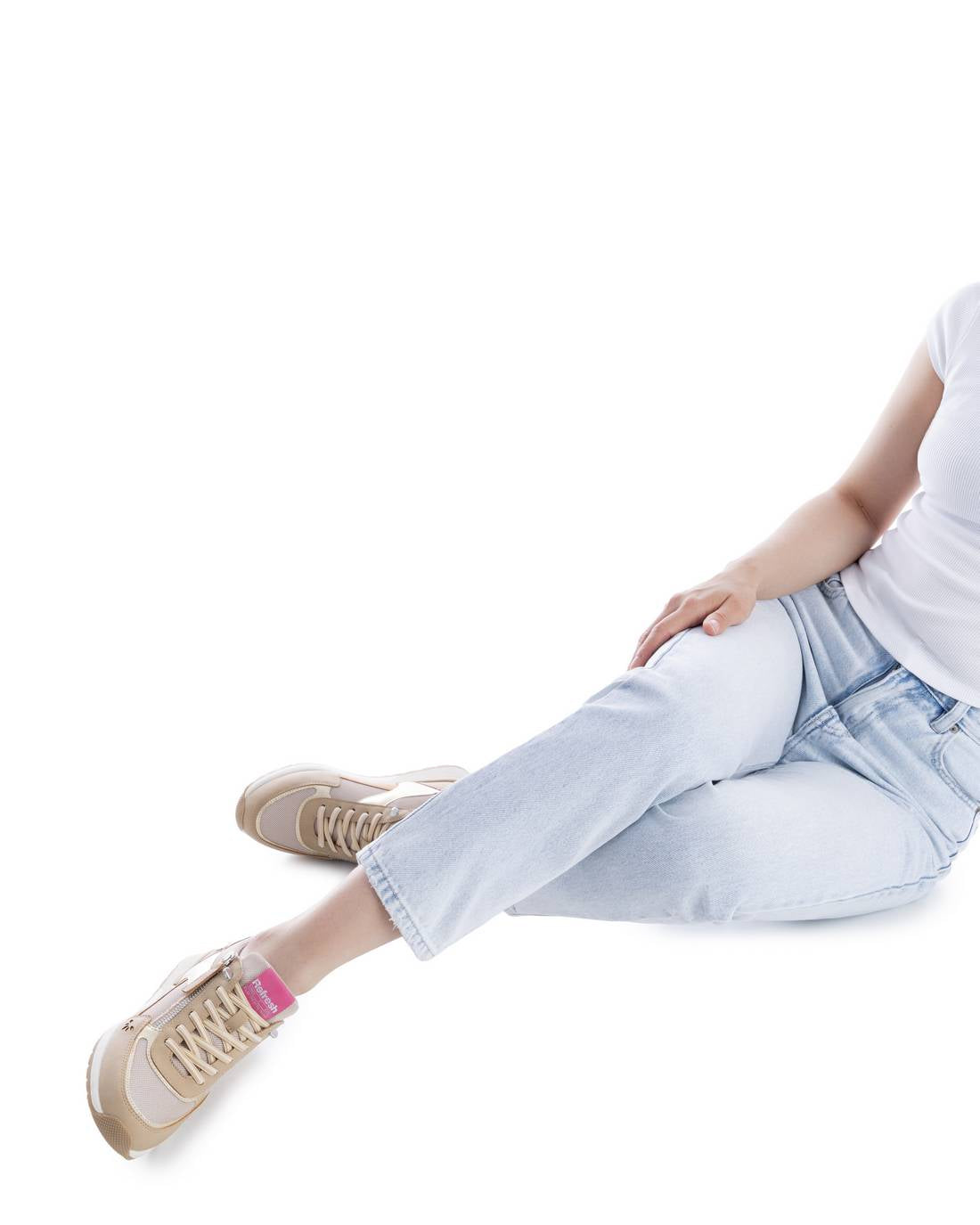 Refresh Womens Trainer 175132 Beige