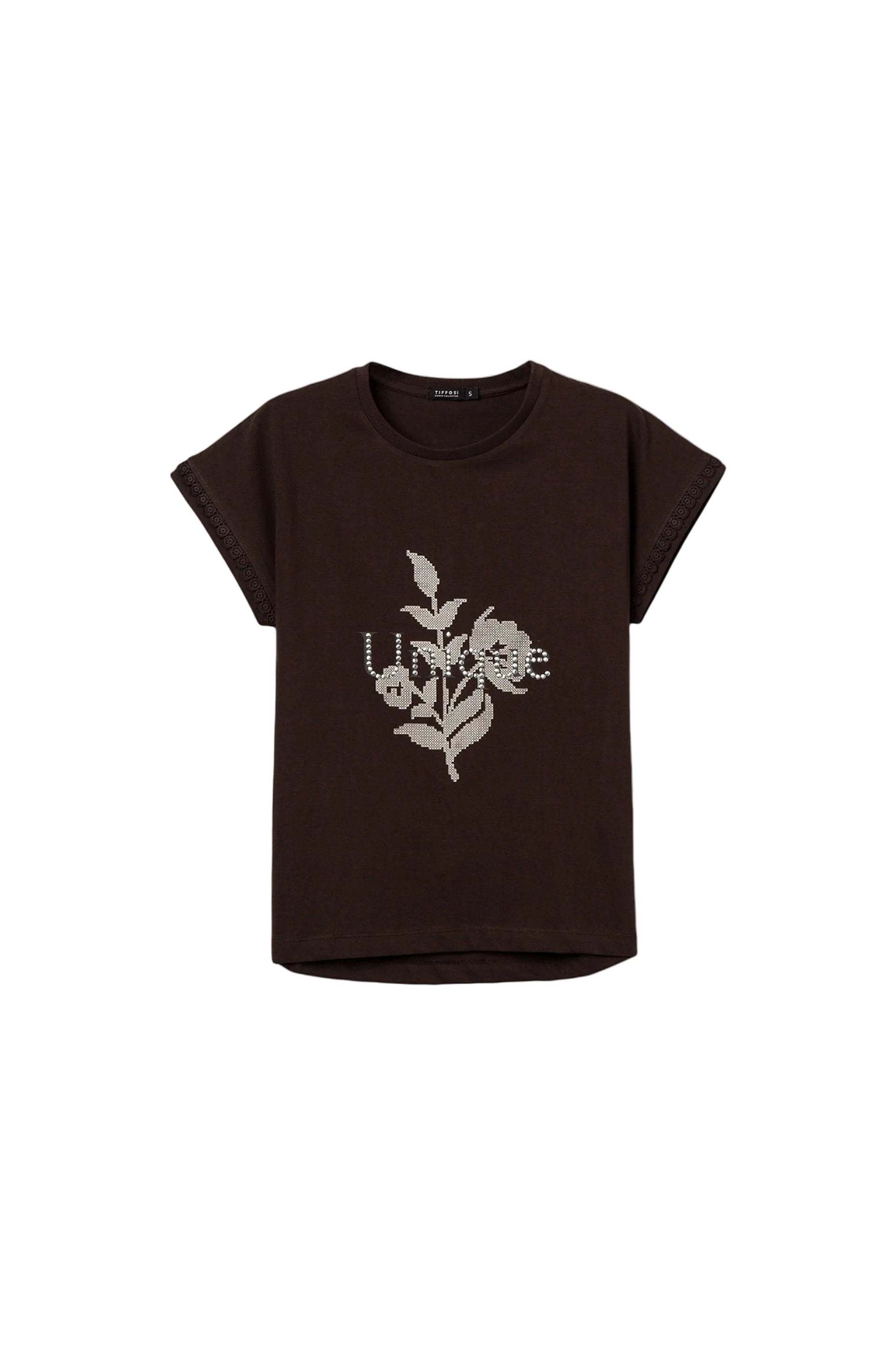 Tiffosi Womens Tamanho T-Shirt Chocolate Brown