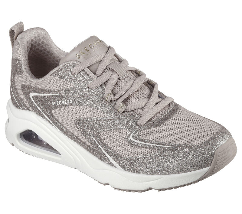 Skechers Womens Trainer Tres Air Uno Glit Airy Taupe