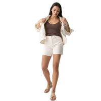 Tiffosi Womens Lana Mom Shorts Star White