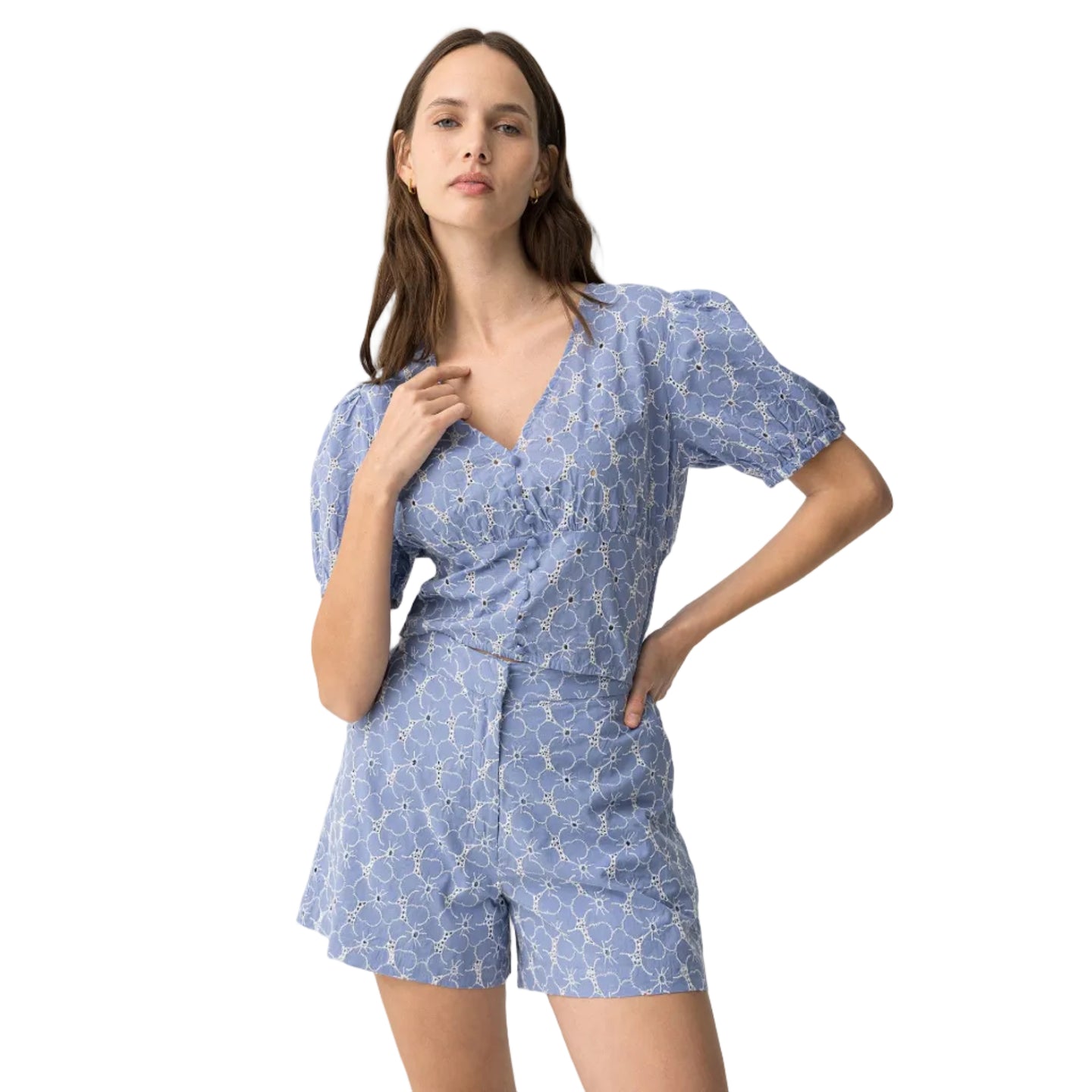 Tiffosi Womens Berat Blouse Baby Blue