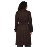 Tiffosi Womens Trench Coat Suez_2 Chocolate Brown