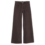 Tiffosi Womens Wide Leg Jeans Celine_18 Dark Brown