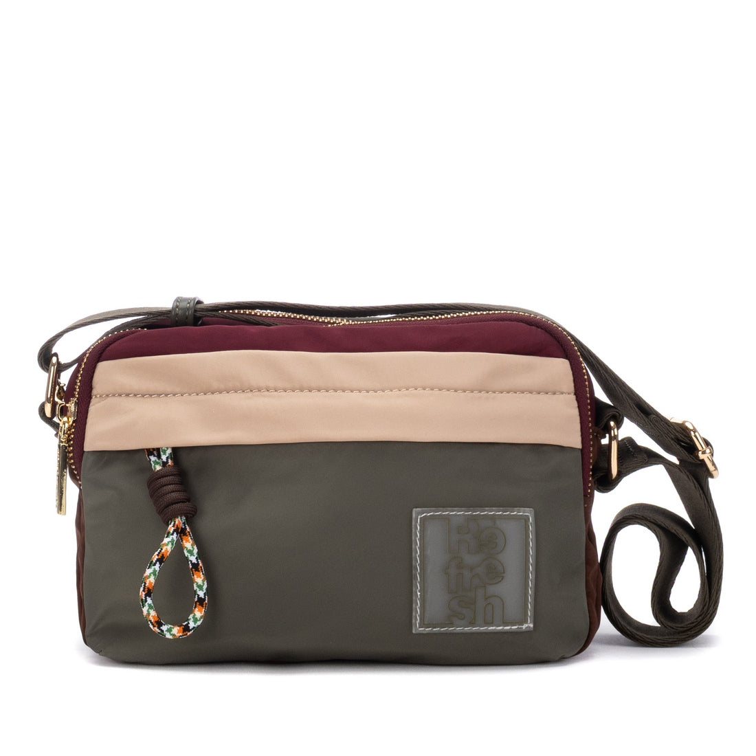 Refresh women's khaki crossbody bag