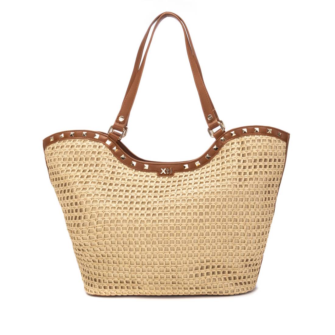 XTI Womens Shoulder Bag 184556 Beige