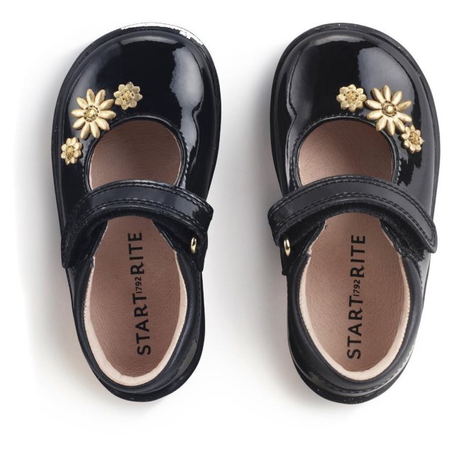 Startrite Girls School Shoe Fairy Tale Black Patent