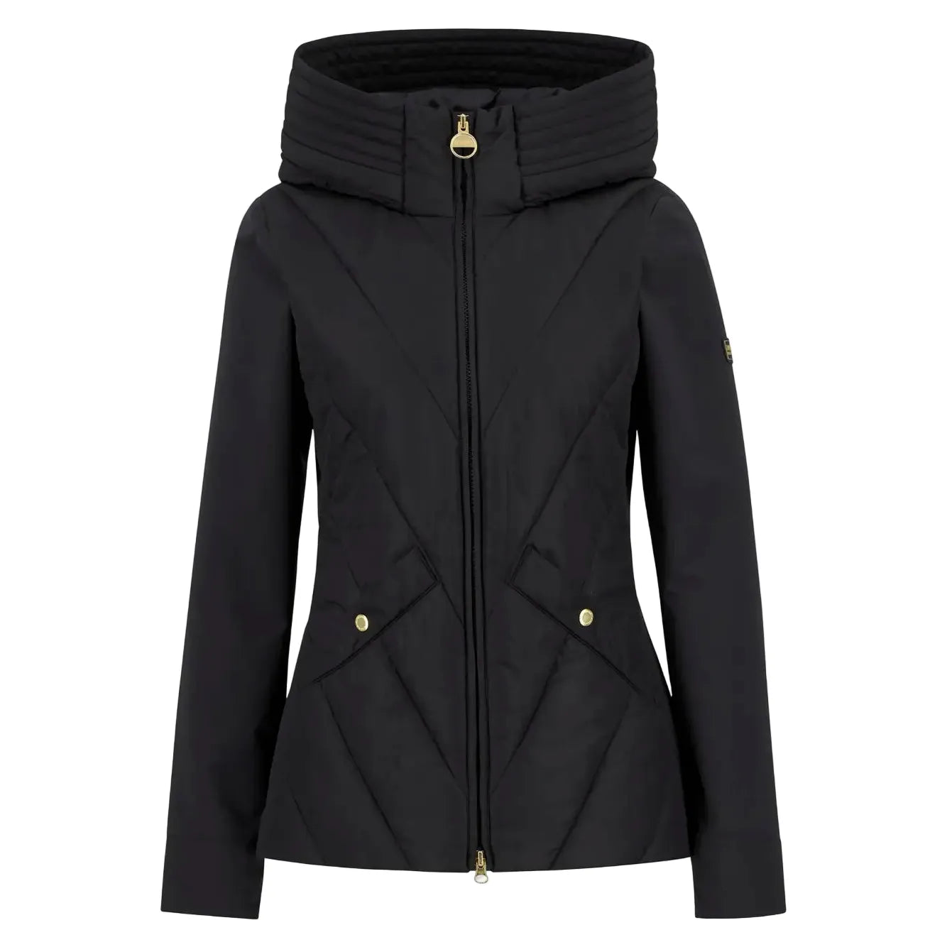 Barbour InternationaI Womens Sweatshirt Diablo Quilted Black