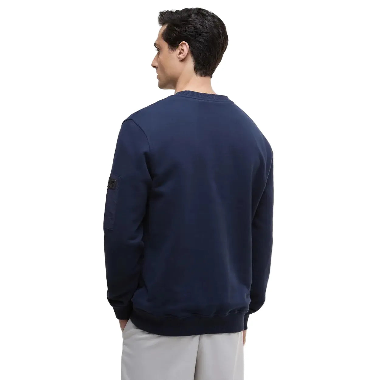 Barbour International Mens Sweatshirt Grip Crew Neck Navy