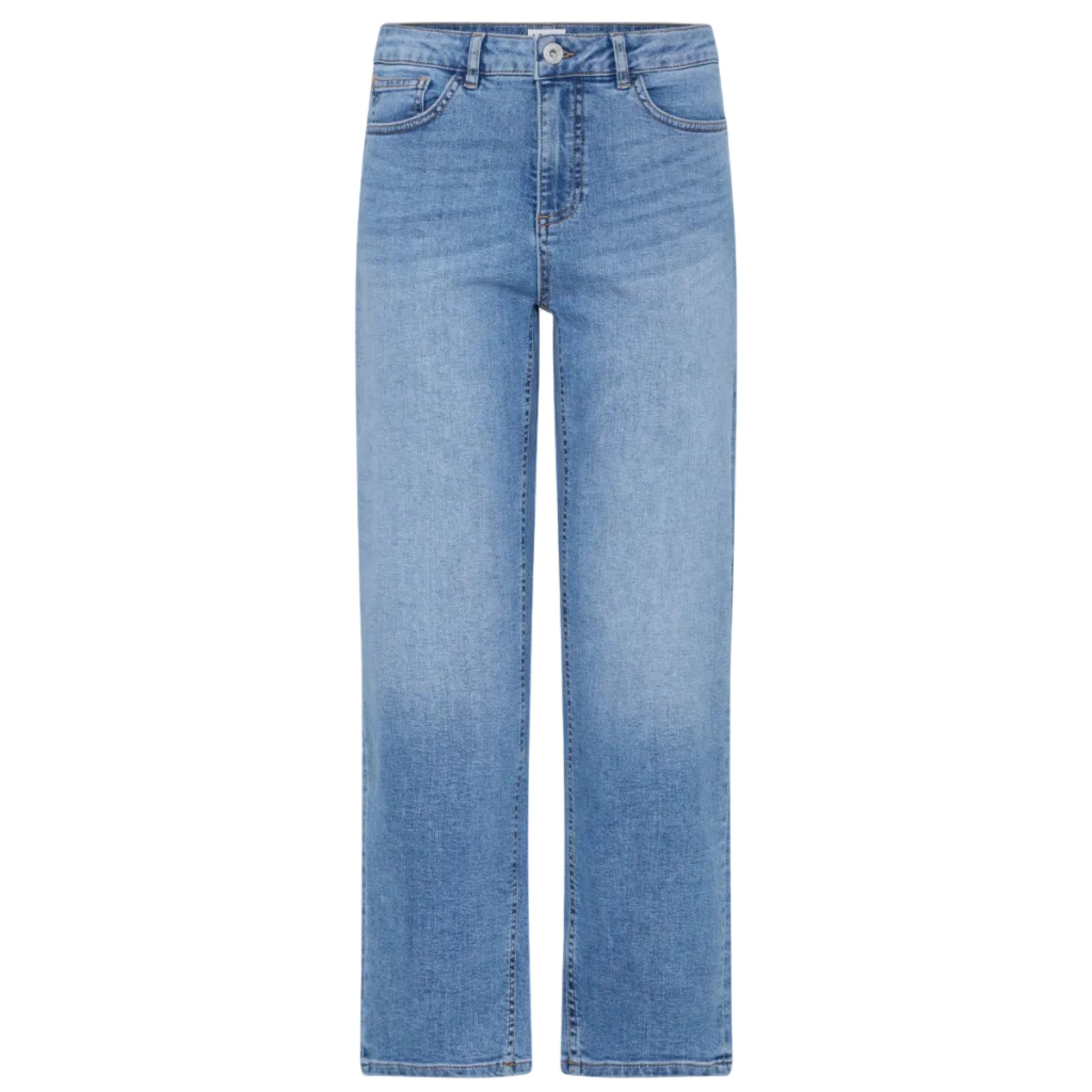 Ichi Womens Ihtwiggy Raven Jeans Denim Authentic Blue