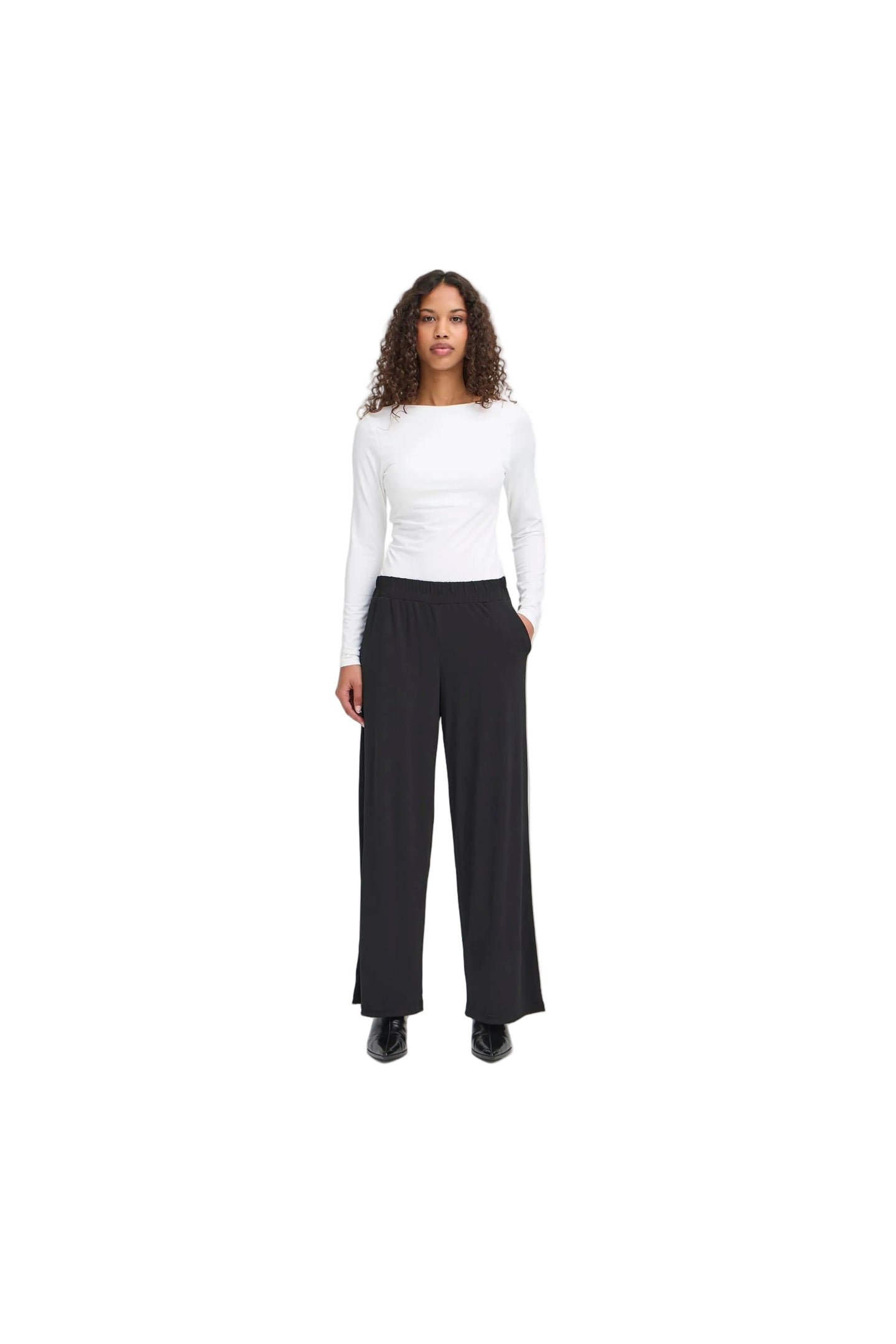 Ichi Womens Ihlima Trousers Black