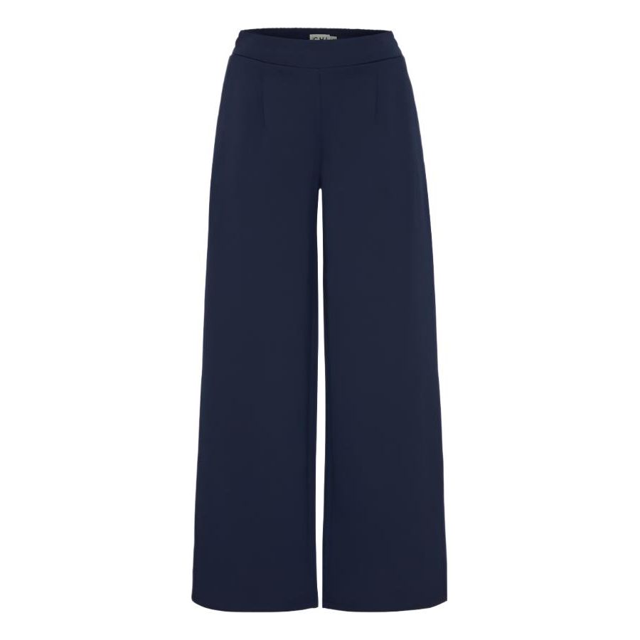 Ichi Womens Pants Kate Long Wide Maritime Blue