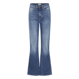 ICHI Womens Twiggy Flared Jeans Medium Blue