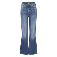 ICHI Womens Twiggy Flared Jeans Medium Blue