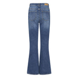 ICHI Womens Twiggy Flared Jeans Medium Blue