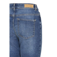 ICHI Womens Twiggy Flared Jeans Medium Blue