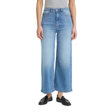 Ichi women's blue denim jeans with zip