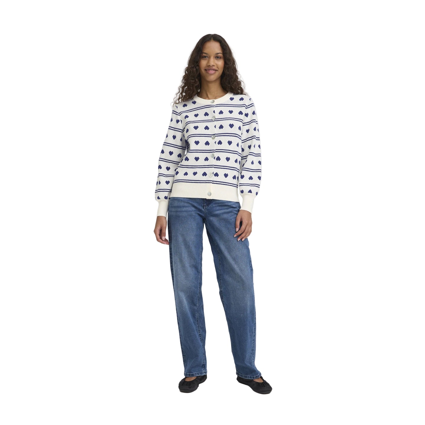 Ichi Women’s IHbrielle Cardigan Birch Blue