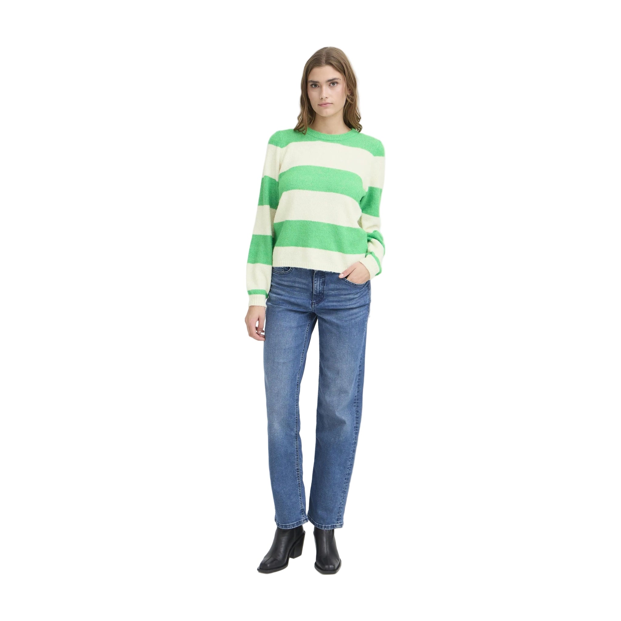 Ichi Women’s IHdusty Pullover Kelly Green