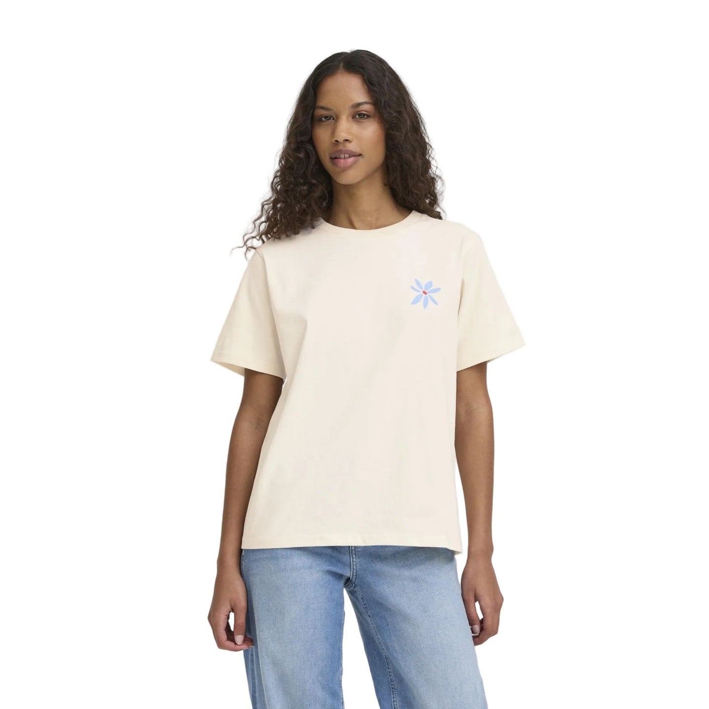 Ichi Womens T-Shirt Balmers SS Birch/Multi