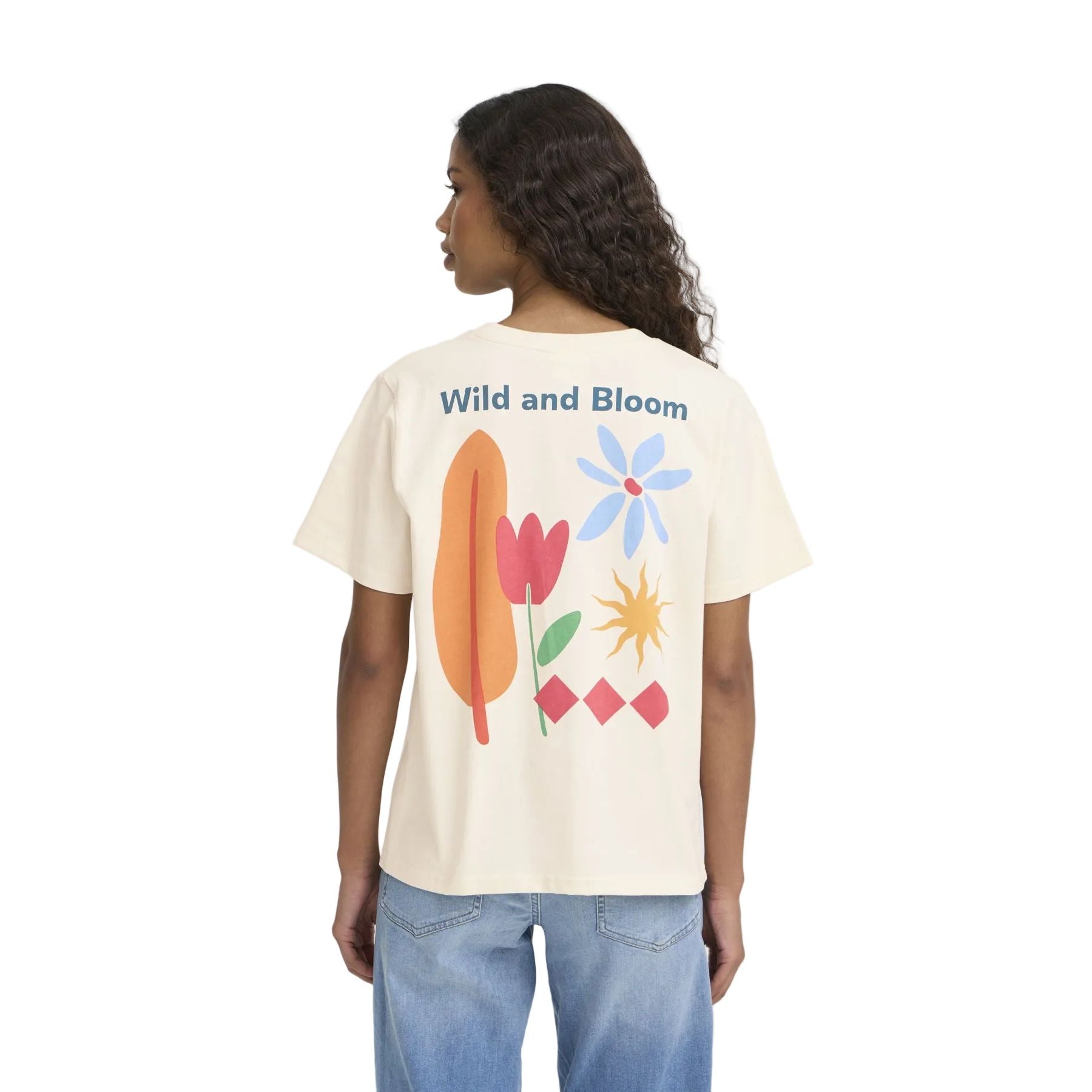Ichi Womens T-Shirt Balmers SS Birch/Multi