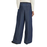 Ichi women's blue denim jeans with drawstring
