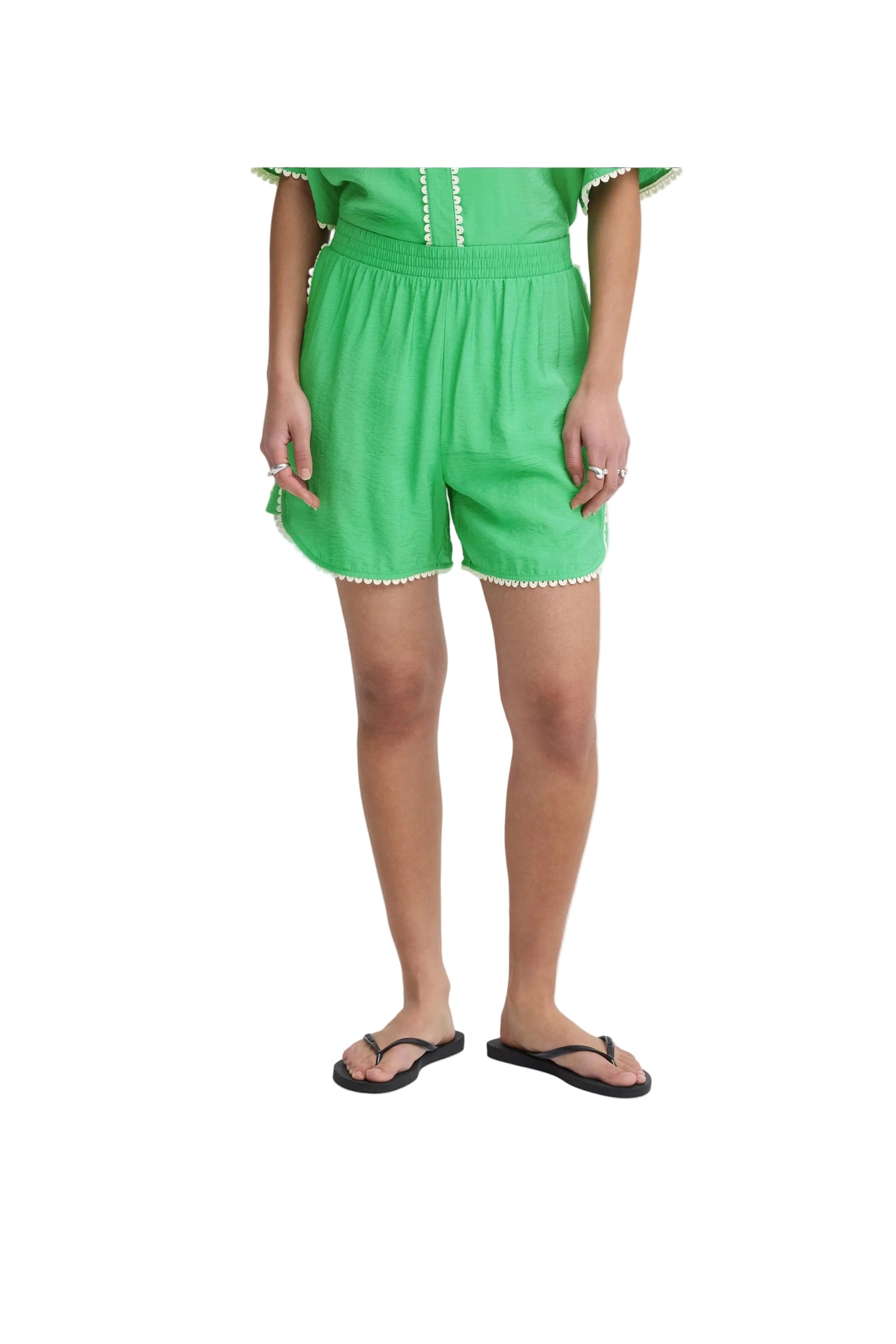 Ichi Womens Ihleni Shorts Greenbriar