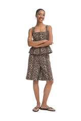 Ichi Womens Ihbrokes Blouse Leopard