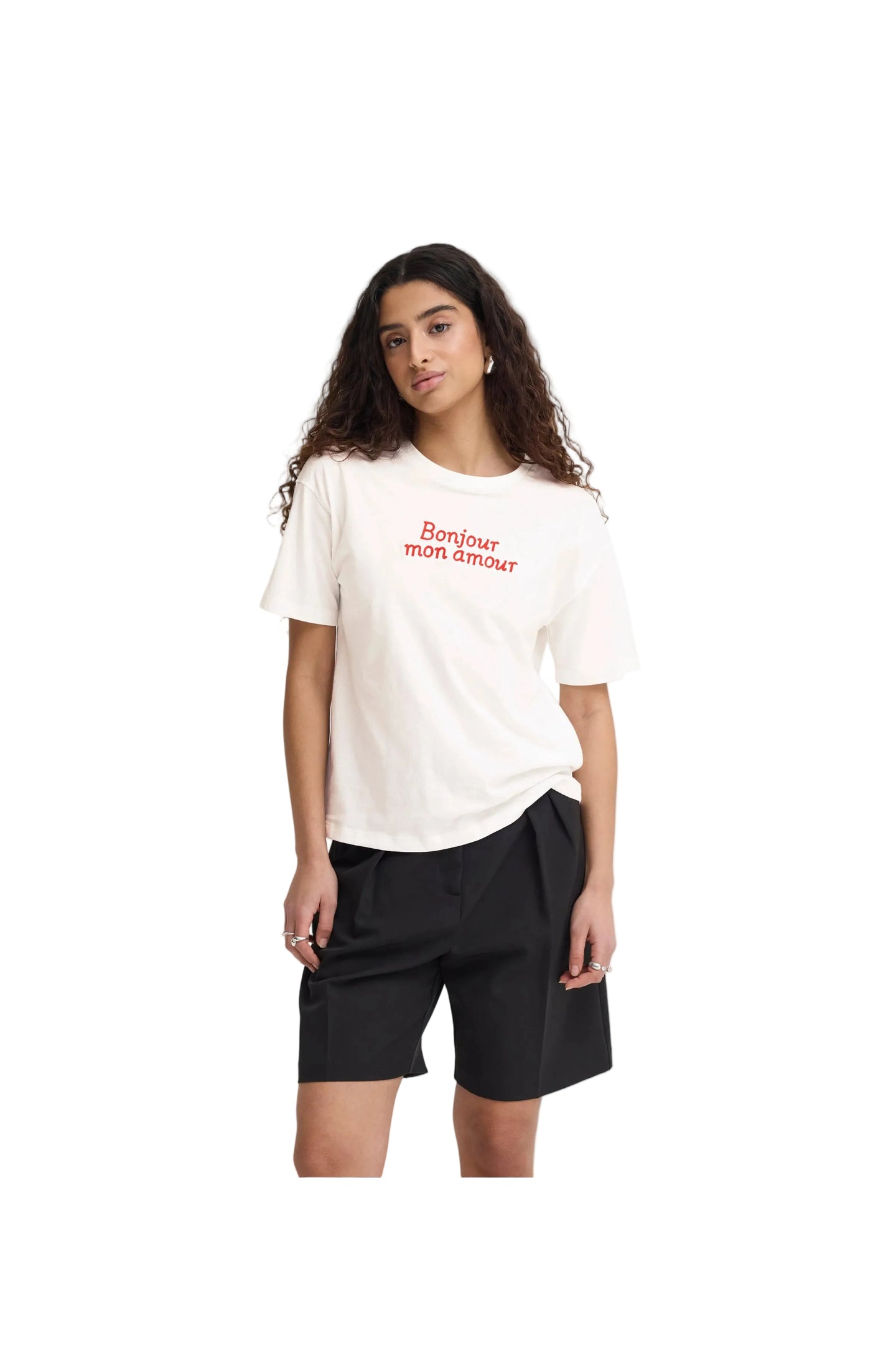 Ichi Womens Ihmitte T-Shirt Cloud Dancer