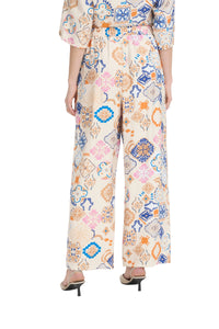 Ichi Womens Ihlancie Trousers Graphic Tile